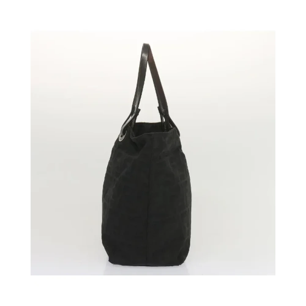 Fendi Vintage Pre-owned Canvas handbags Black Dames