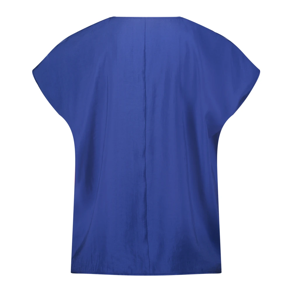 Betty Barclay Jungle Print V-Hals Blouse Blue Dames