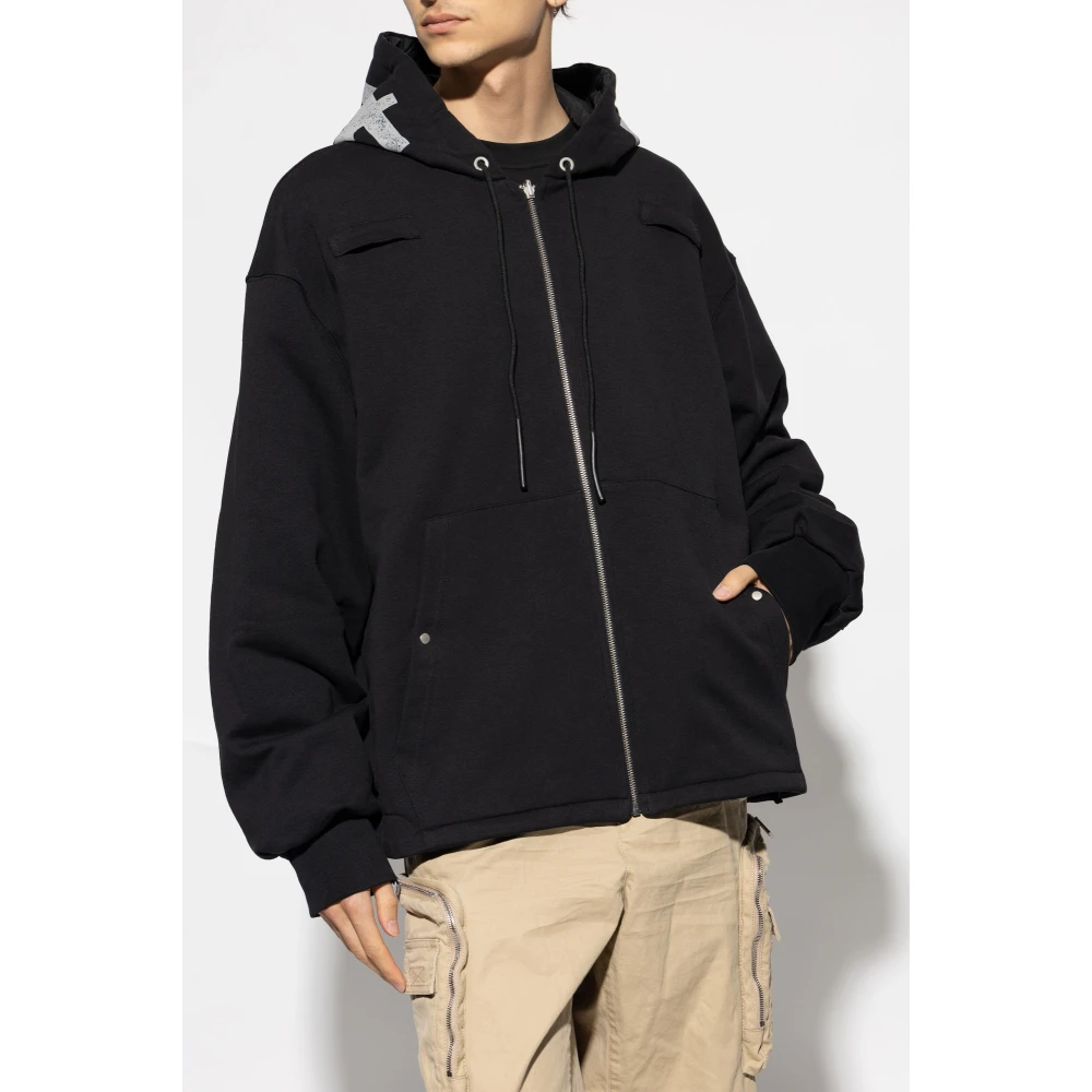 44 Label Group Omkeerbaar Sweatshirt Black Heren