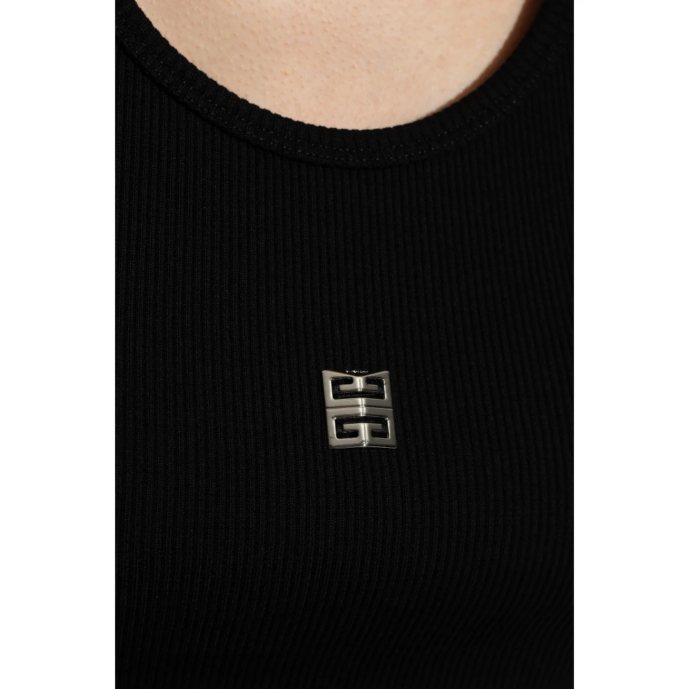 Givenchy Tanktop met logo Black Dames