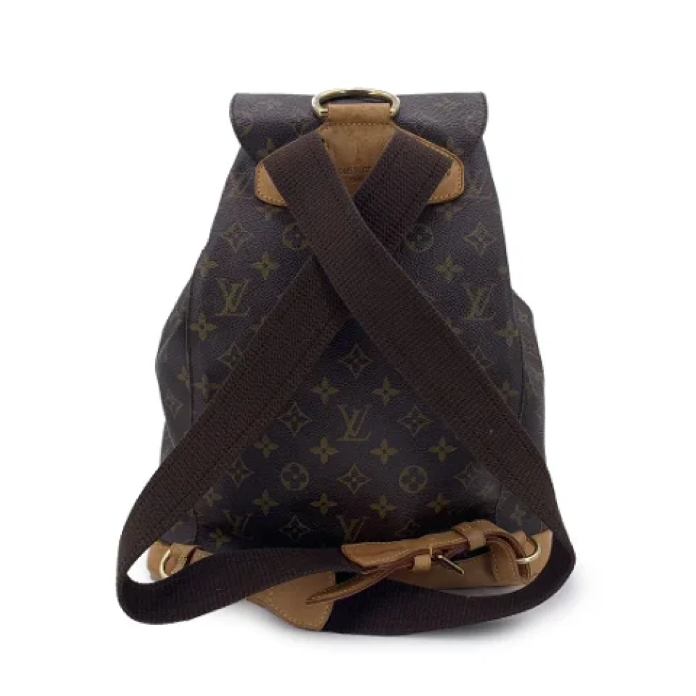 Louis Vuitton Vintage Pre-owned Canvas backpacks Brown Dames