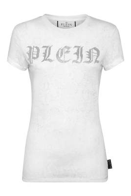 T-Shirt Round Neck Gothic Plein