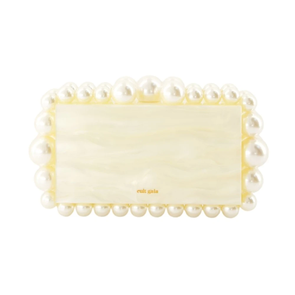 Cult Gaia Donna Beige Eos Clutch