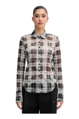 Mönstrad Jersey Skjorta
