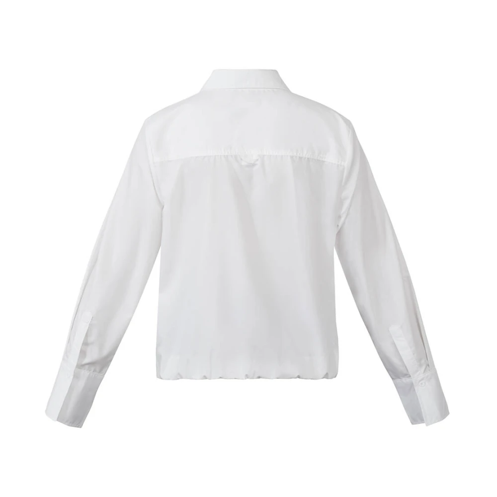 Sisters Point Blouse met lange mouwen en Gufo-Sh White Dames