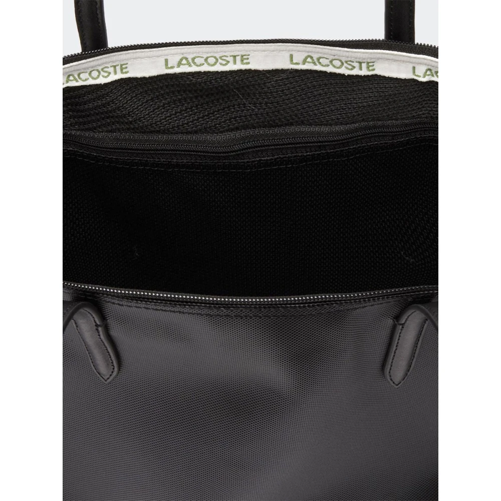 Lacoste Effen kleur tas met logo Black Dames