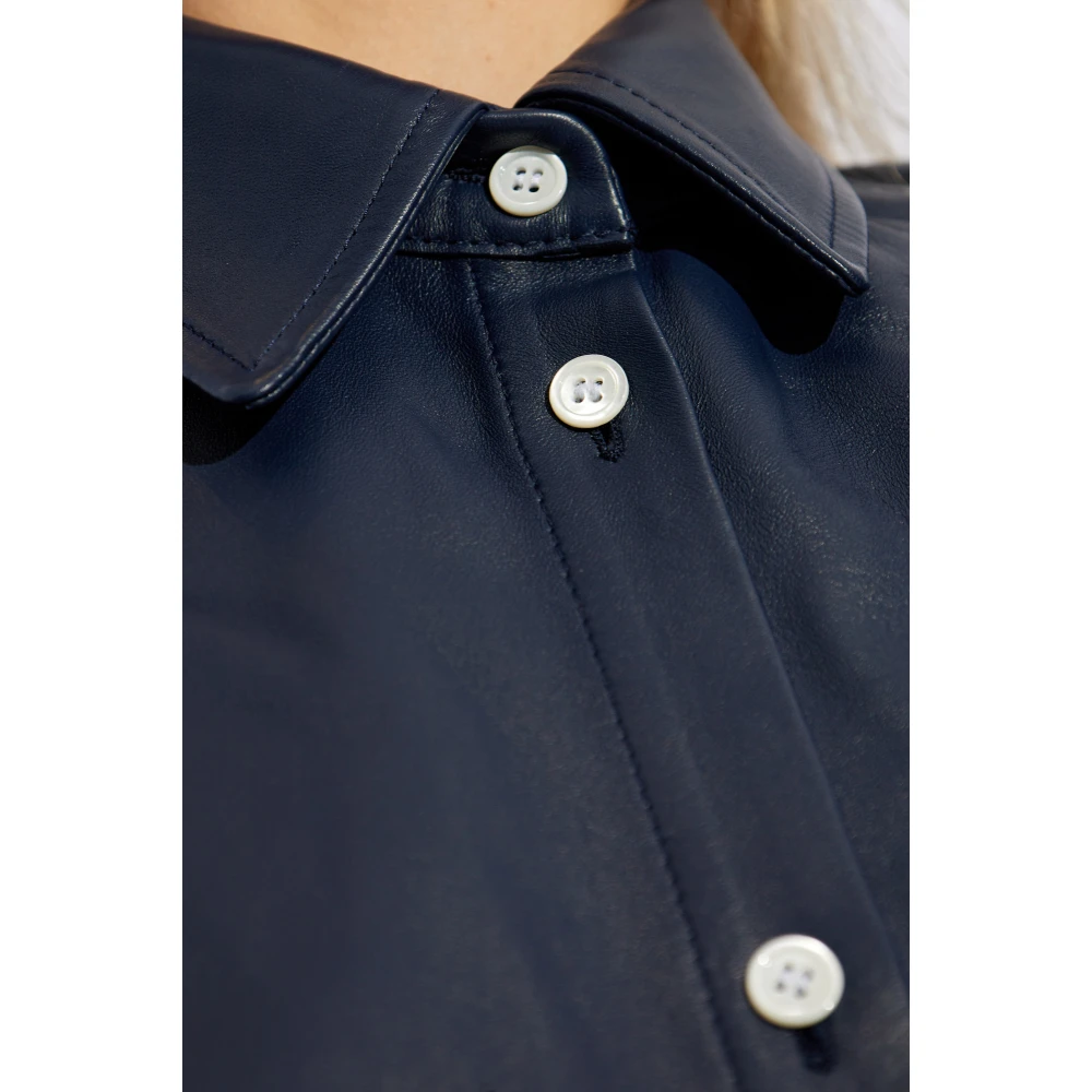 Marni Leren jurk Blue Dames