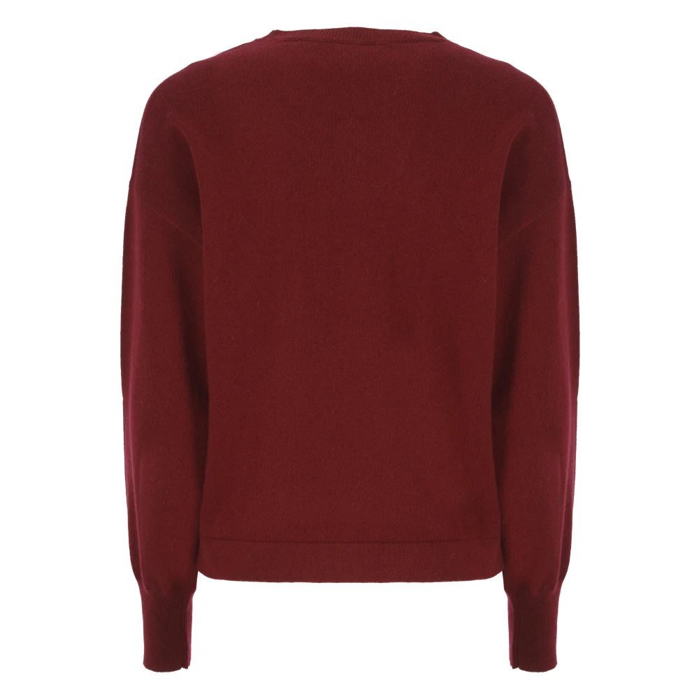 Kangra Kasjmier Crewneck Sweater Bordeaux Red Dames