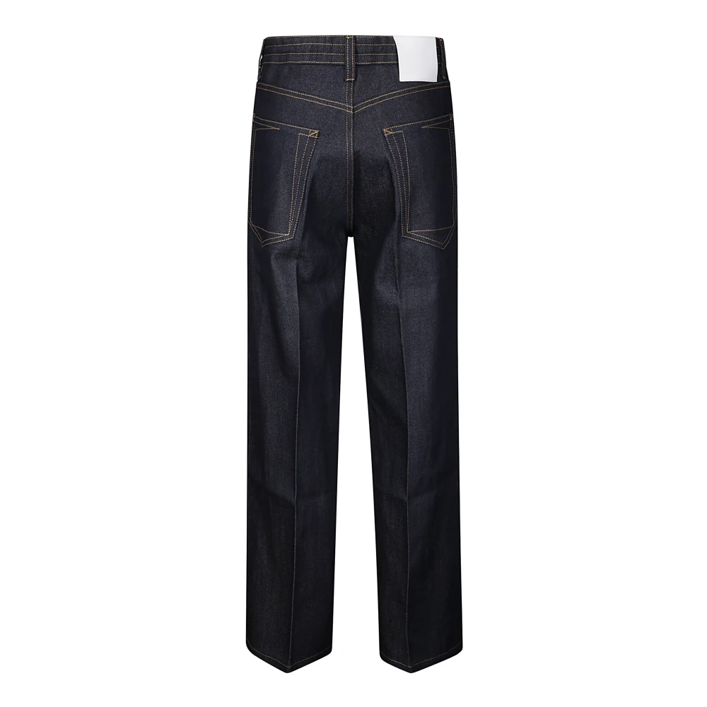 Setchu Denim Cropped Jeans Blue Dames