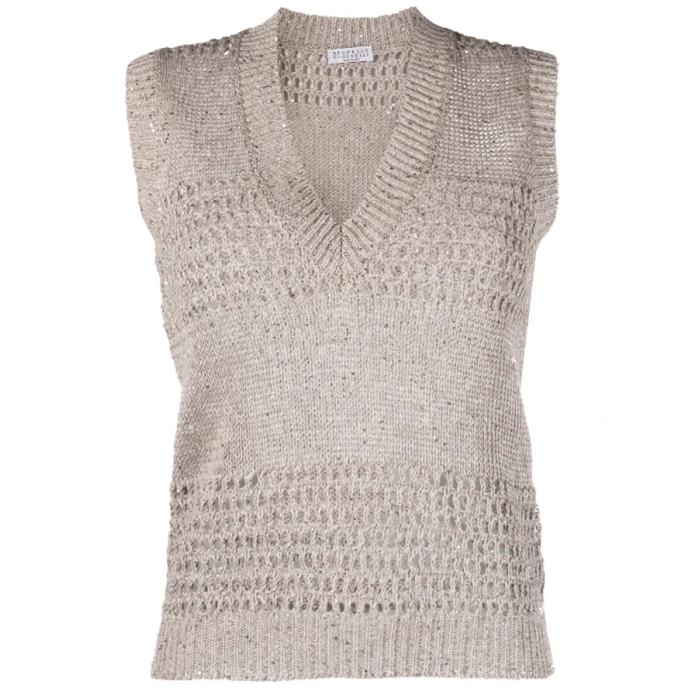 Knitwear > V-neck Knitwear - - Brunello Cucinelli - Modalova