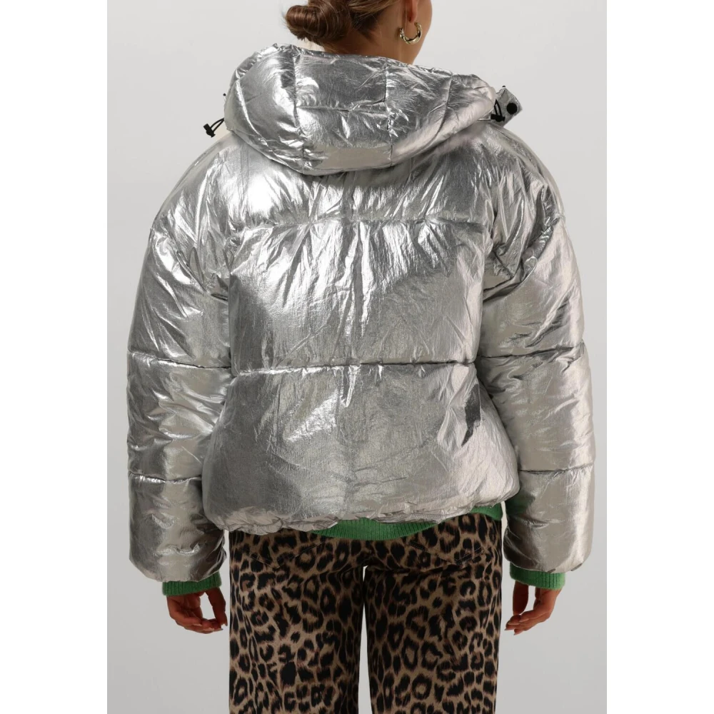 Notre-v Zilveren Pufferjas voor Vrouwen Gray Dames