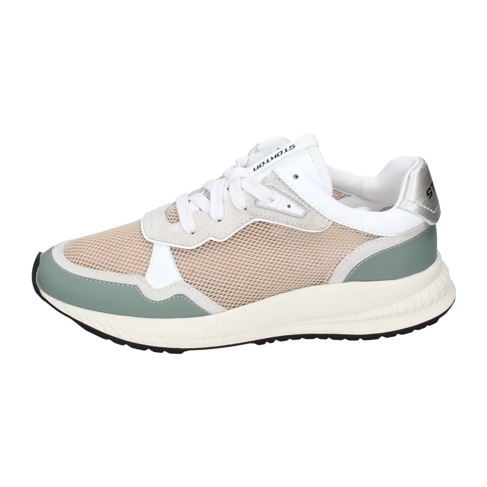 Stokton Beige Sneakers, Female, 4 Uk, Women's Textile Trainers