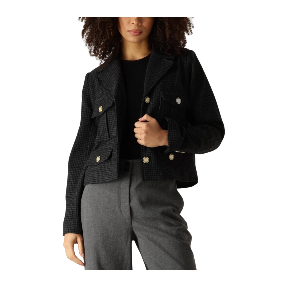 Suncoo Grijze Wollen Jas Darcy Gray Dames