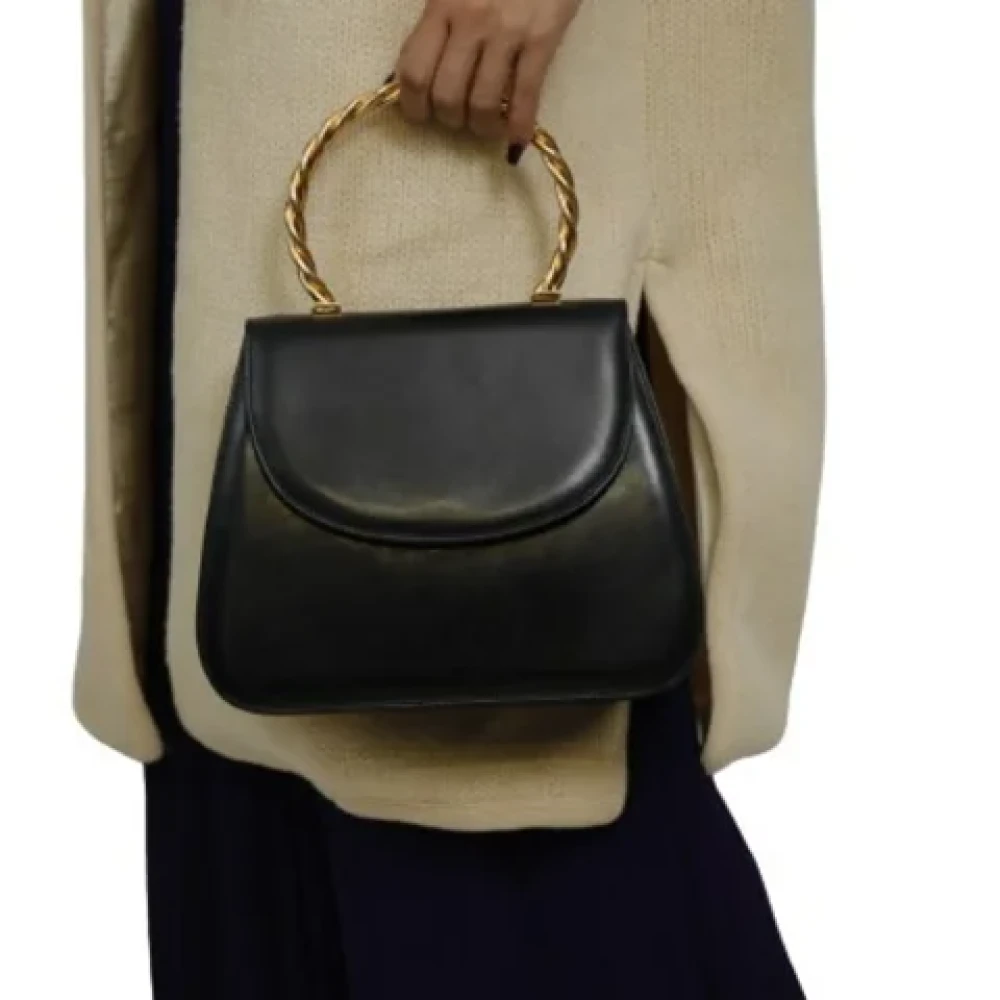 Salvatore Ferragamo Pre-owned Leather handbags Black Dames