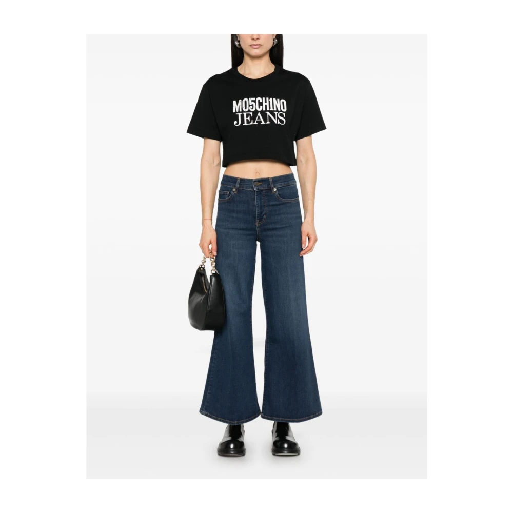 Moschino Zwarte T-shirts en Polos Black Dames