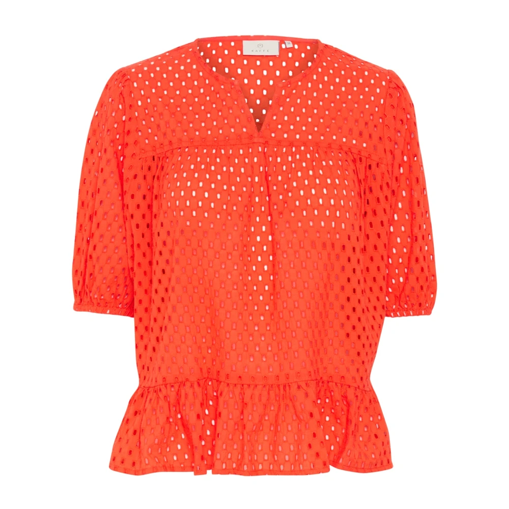 Kaffe Women's Orange Blouses, L, Grenadine Blouse - Stylish Model