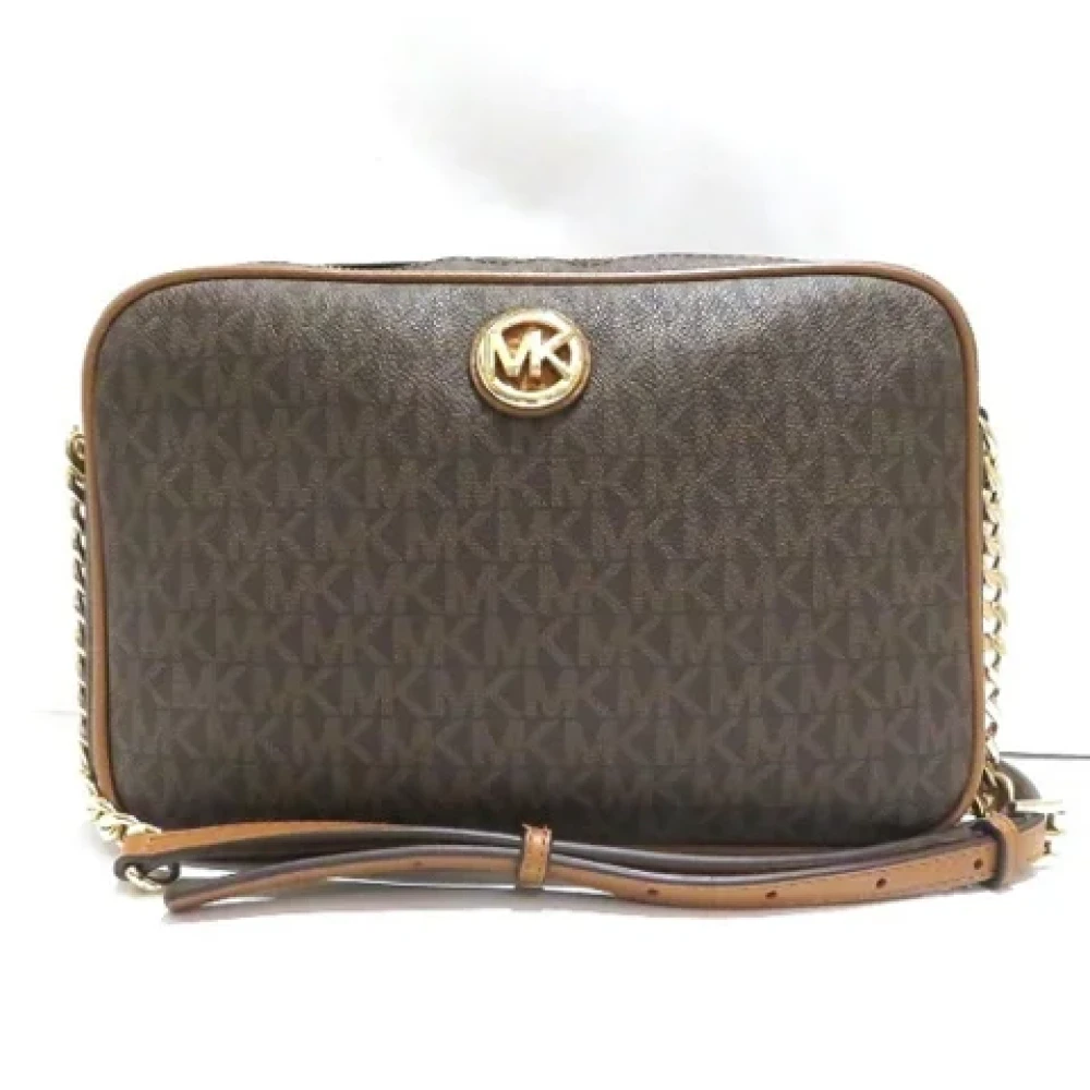 Michael Kors Pre-owned Fabric shoulder-bags Brown Dames