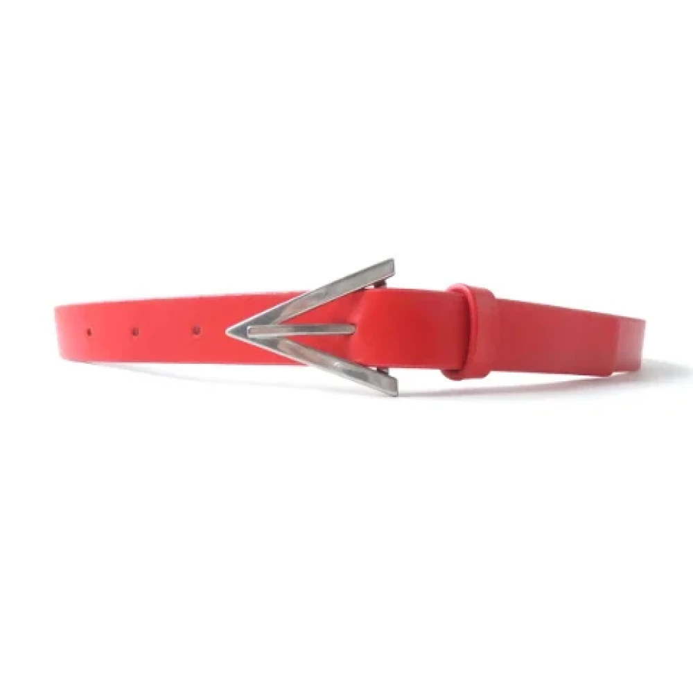 Bottega Veneta Vintage Pre-owned Leather belts Red Dames