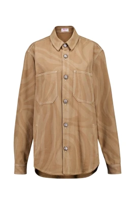 Marmo Print Canvas Jacket