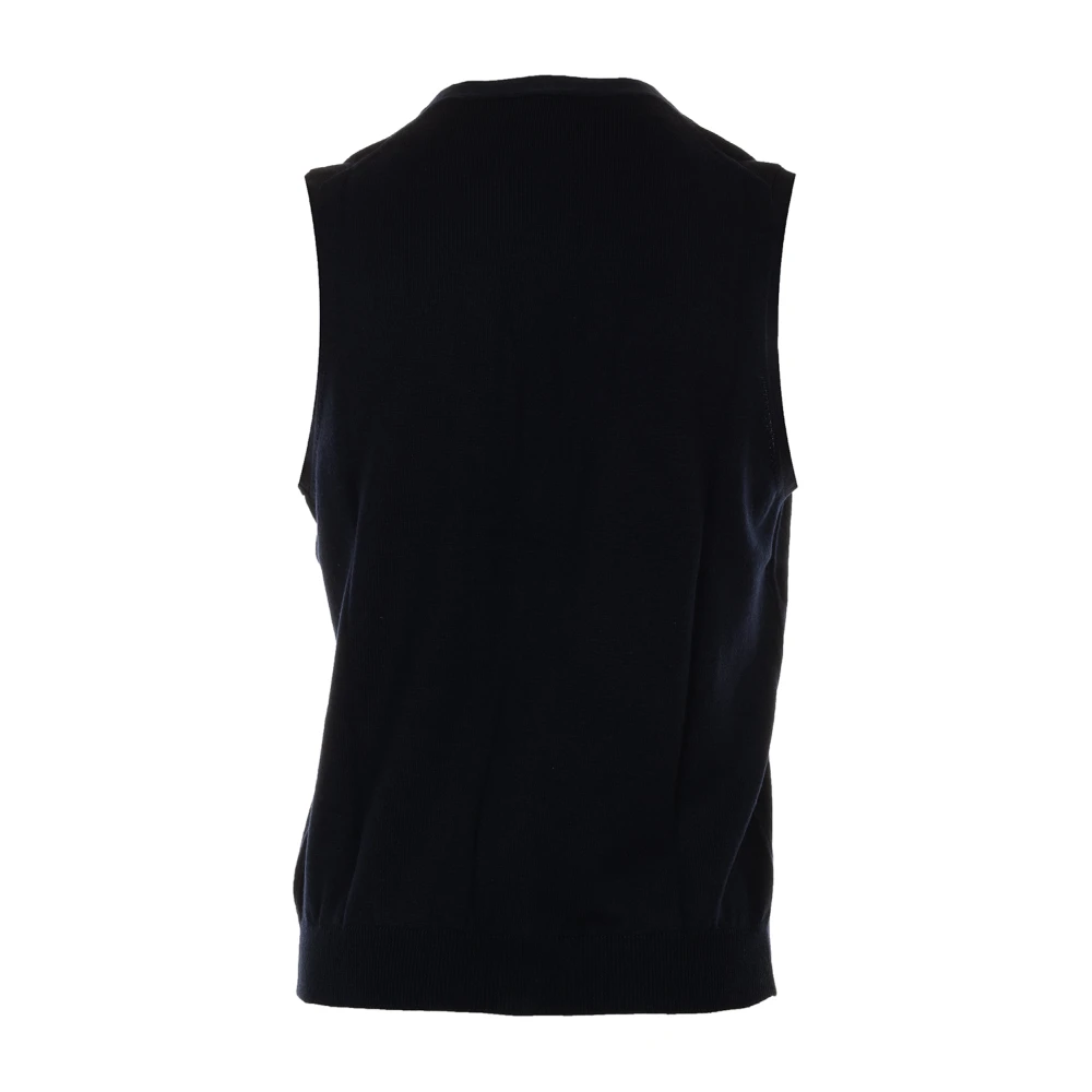 Gran Sasso Blauwe Sweater Vest Blue Heren