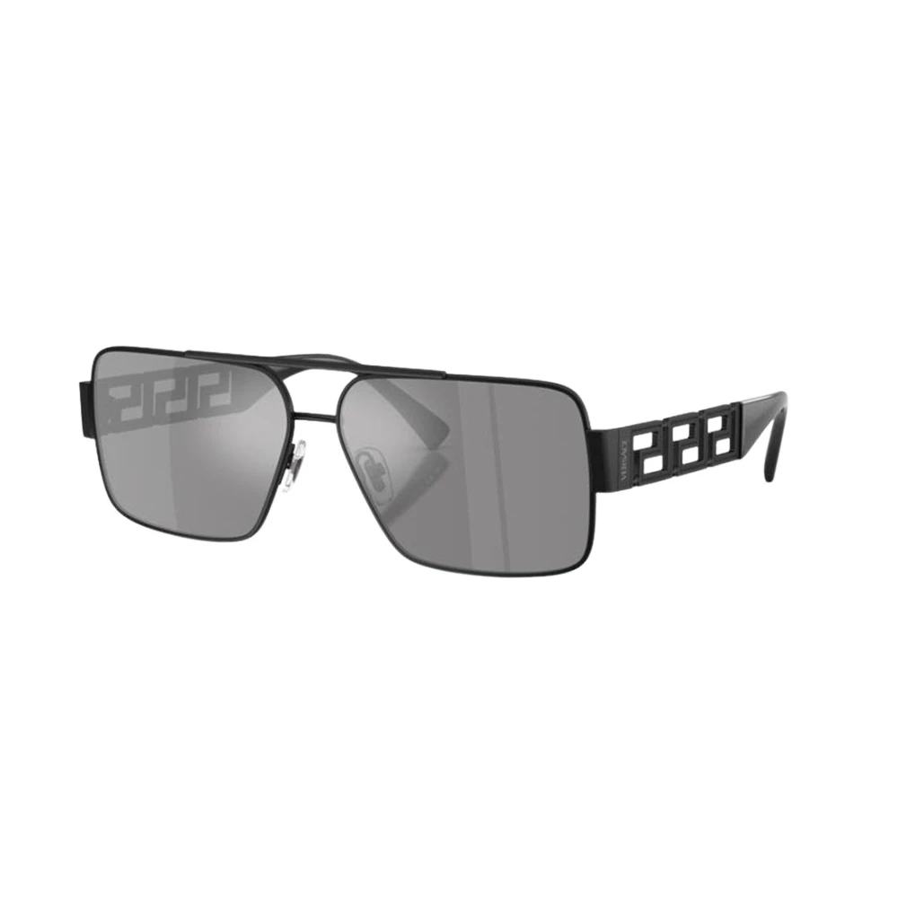 Versace Men's Black Navigator Sunglasses - Sunglasses - 61 Mm - Accessories