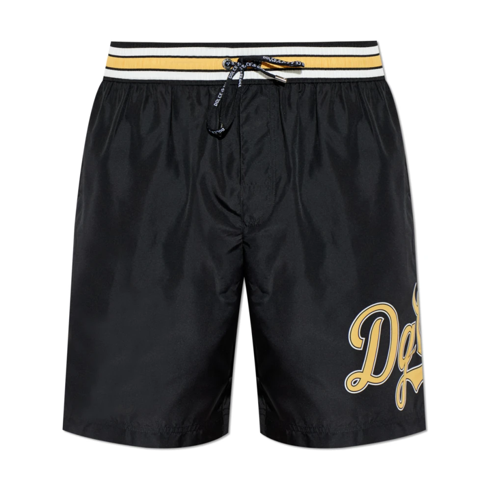 Dolce & Gabbana Hombre Negro Trajes De Baño, Talla: S