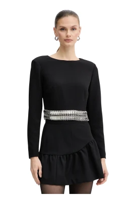 Blus med applikation