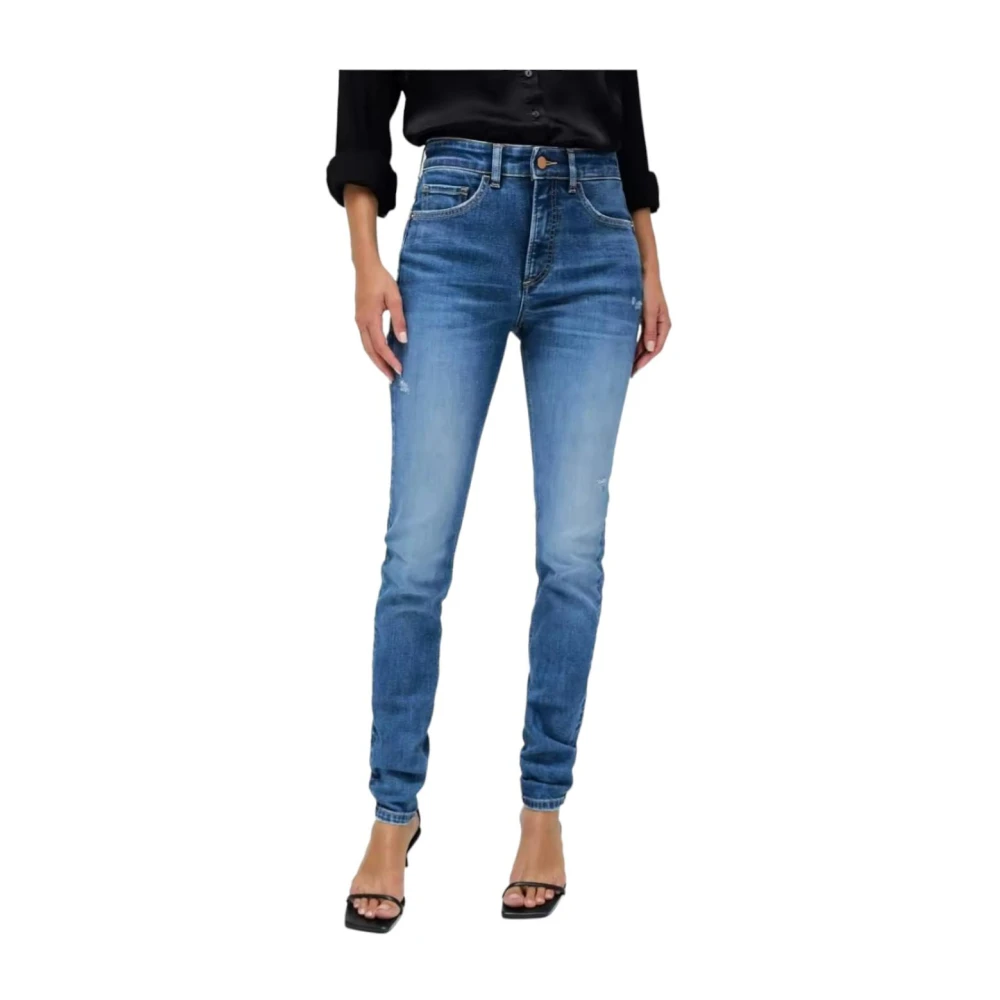Salsa High-Waist Push In Jeans Blue Dames