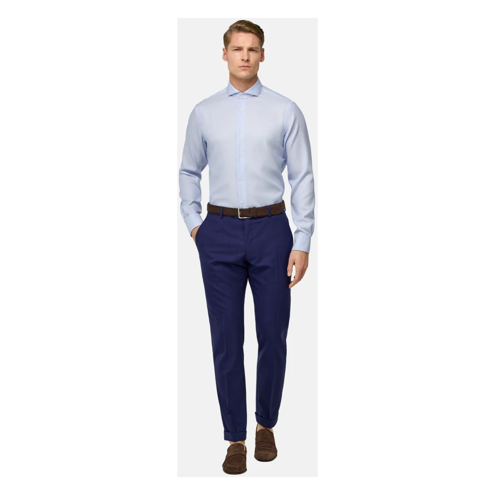 Boggi Milano Ultimate Non-Iron Slim Fit Katoenen Overhemd Red Heren
