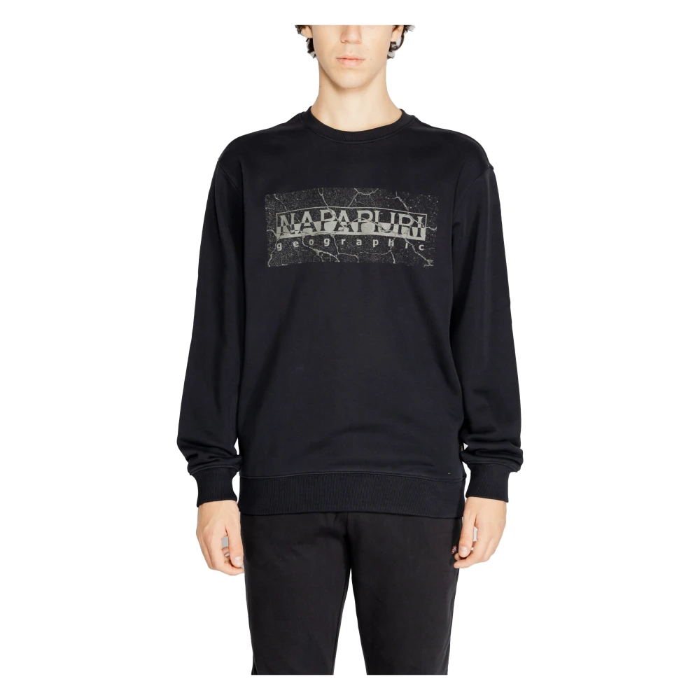 Napapijri Mannen Sweatshirt Herfst Winter Collectie Black Heren