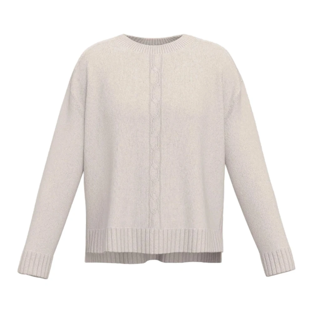 Emme DI Marella Stijlvol Katoenen T-shirt Beige Dames