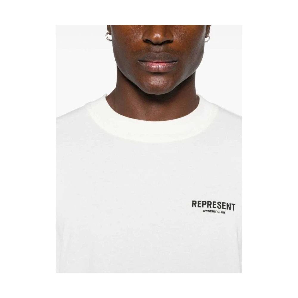Represent Graphic Print Katoenen T-shirt White Heren