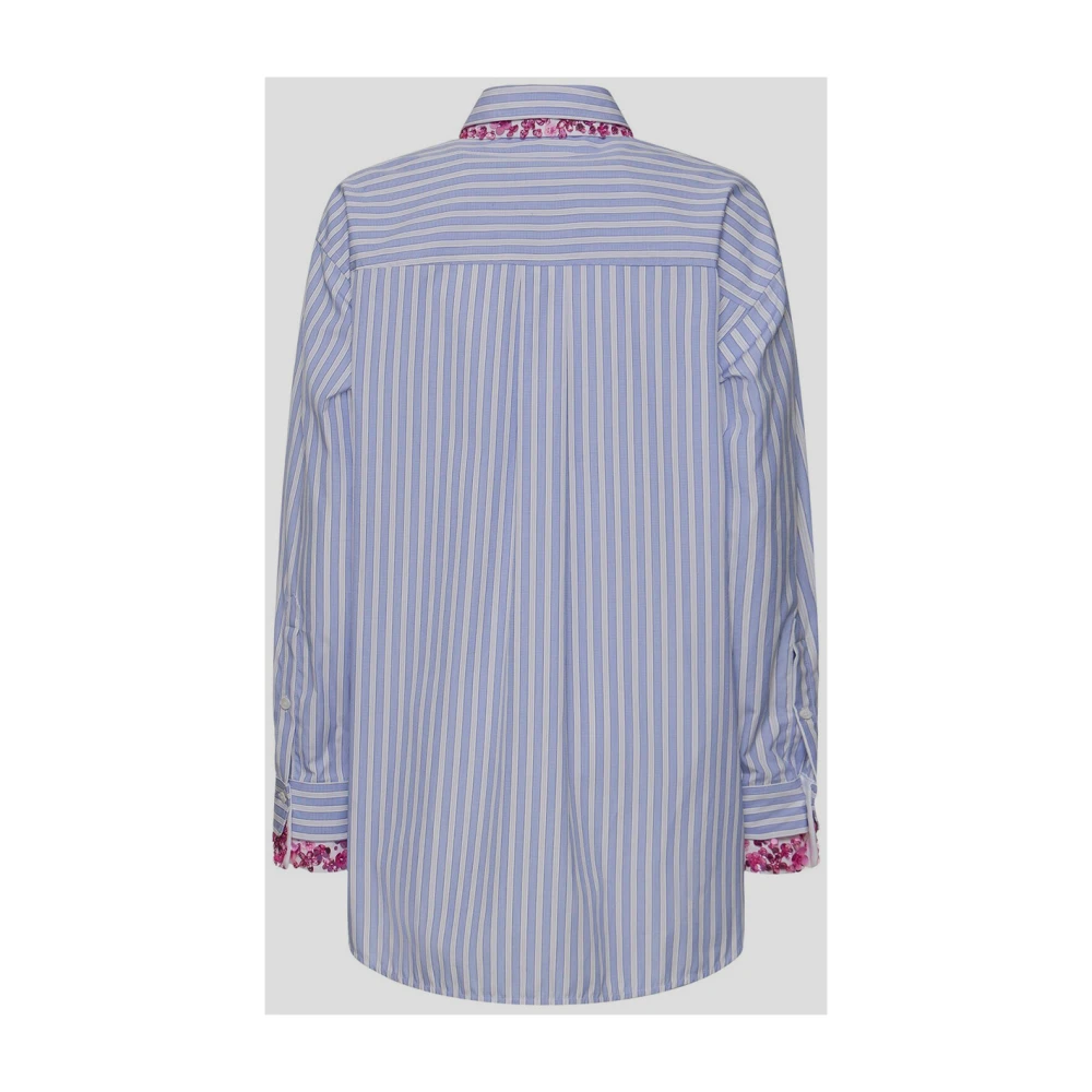 DES Phemmes Katoenen Oversized Shirt Blue Dames