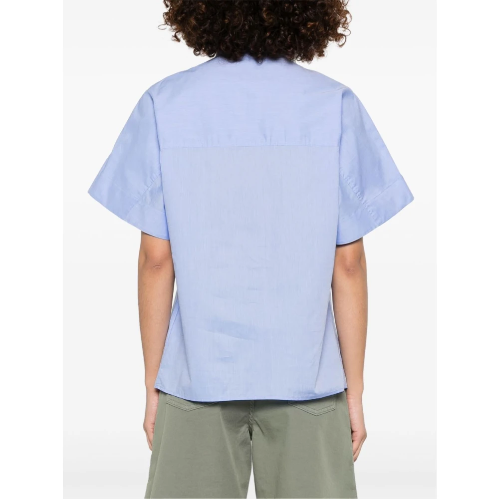 Fay Blauw Katoenen Overhemd Elegantie Veelzijdigheid Blue Dames