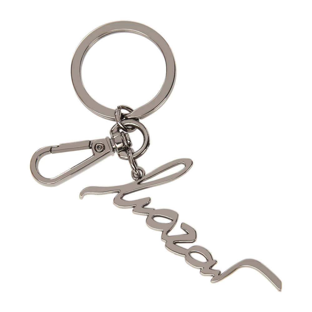 Kazar Zilveren sleutelhanger met ring en karabijnhaak Gray Dames