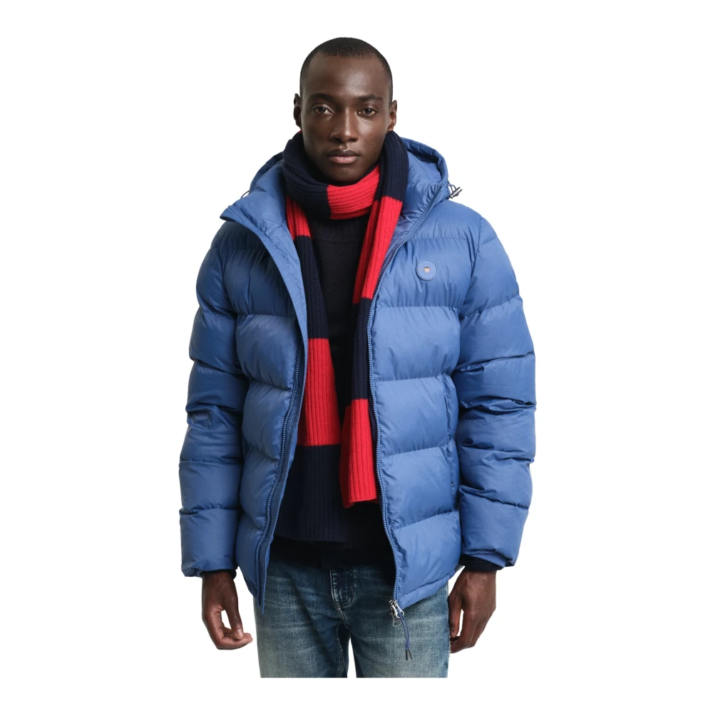 Gant Waterafstotende Hooded Active Cloud Jacket Blue Heren