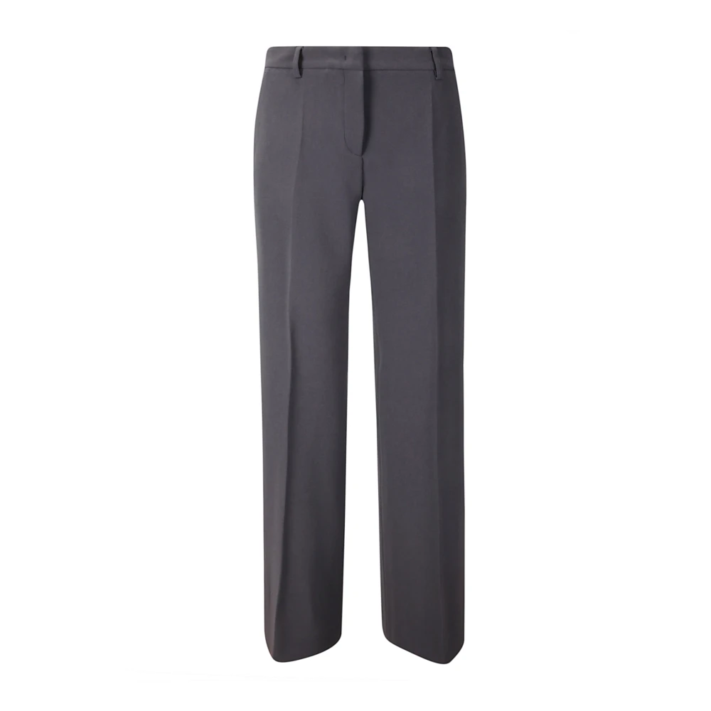 Alberto Biani Wijde broek met persplooi Gray Dames