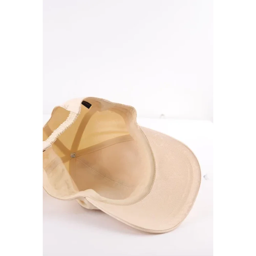 Louis Vuitton Vintage Pre-owned Cotton hats Beige Dames