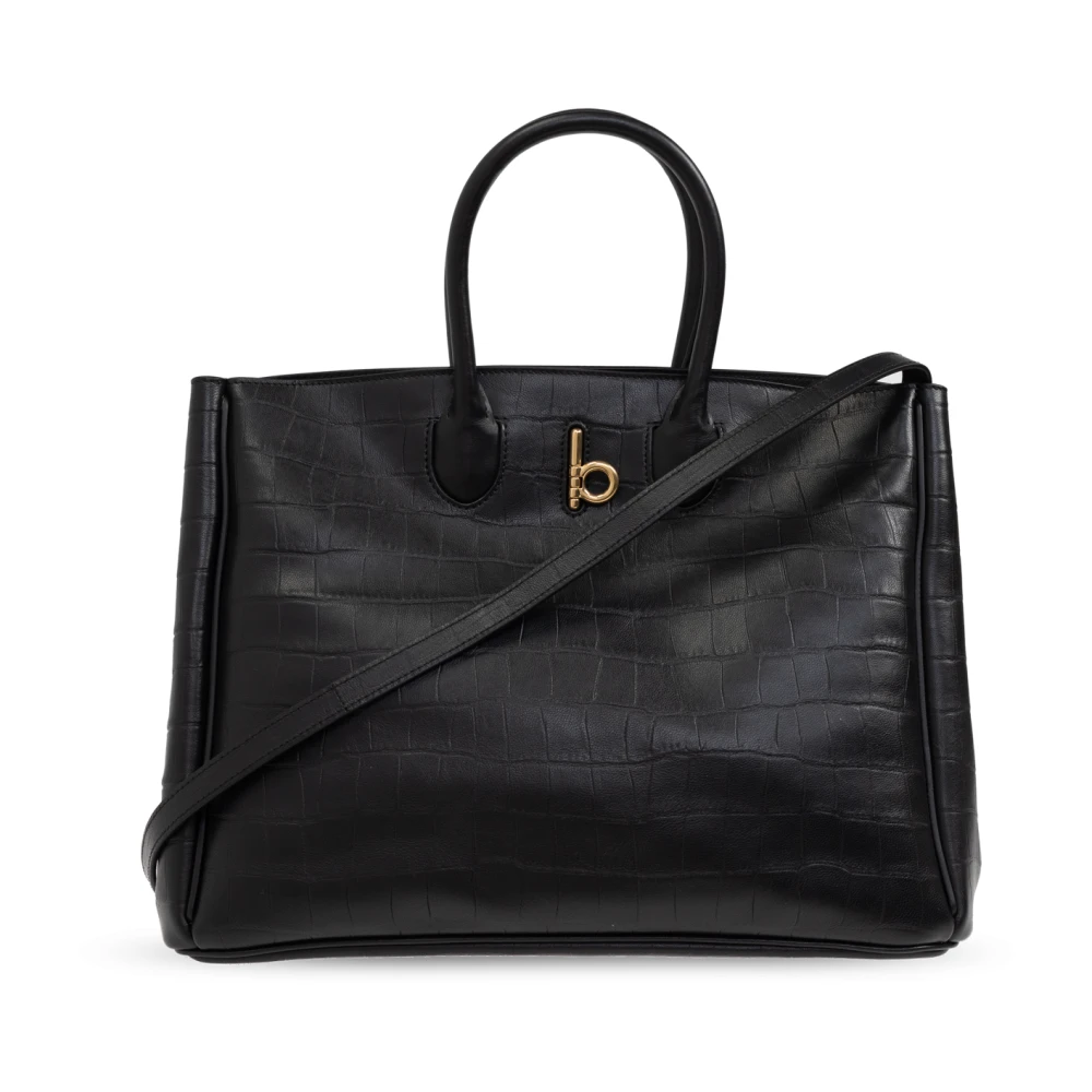 Burberry Rockende Medium shopper tas Black Dames