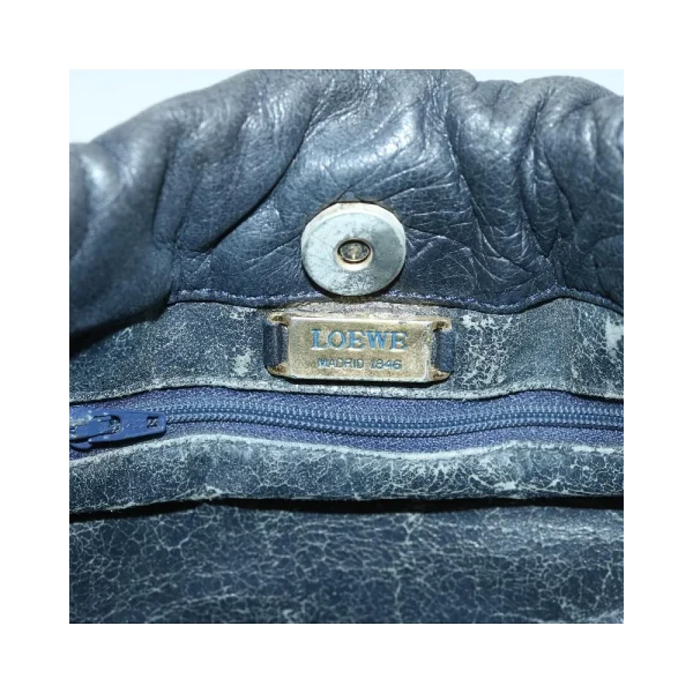 Loewe Pre-owned Leather shoulder-bags Blue Dames