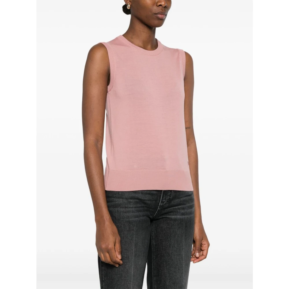 Dolce & Gabbana Vison Sweater Pink Dames