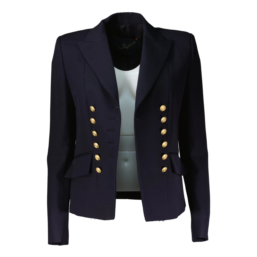 Seafarer Kort Getailleerde Blazer Blue Dames