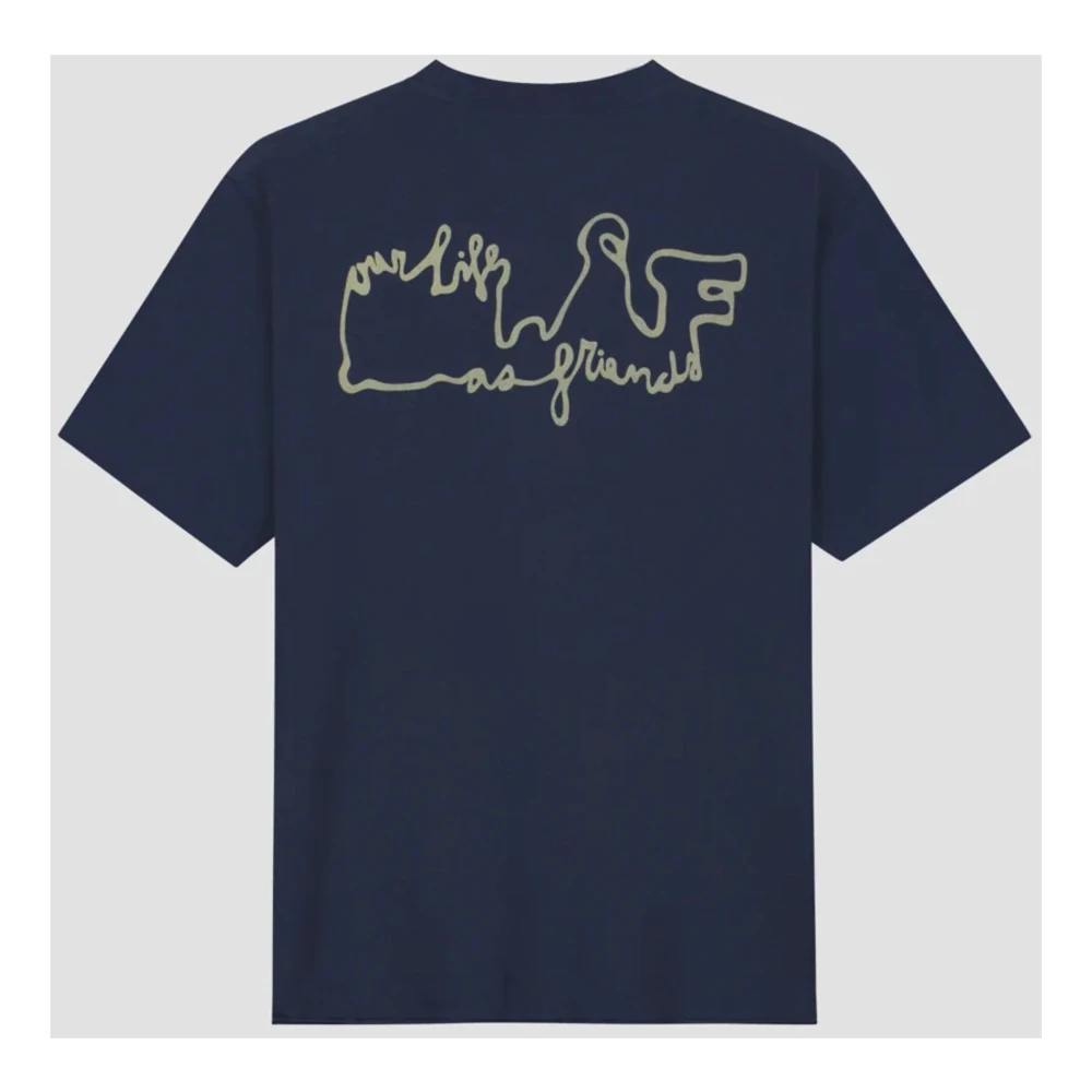 Olaf Hussein Donkerblauw T-shirt Model M190104 Blue Heren