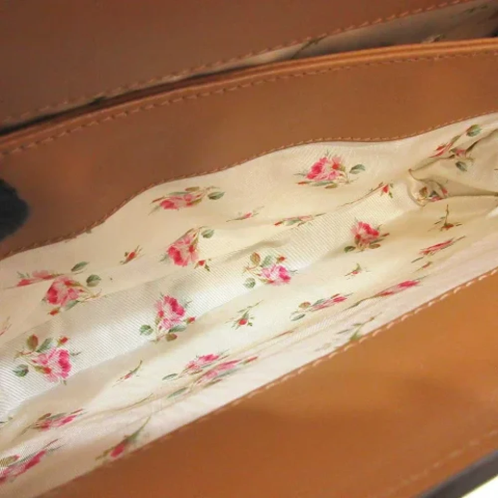 Gucci Vintage Pre-owned Fabric gucci-bags Beige Dames