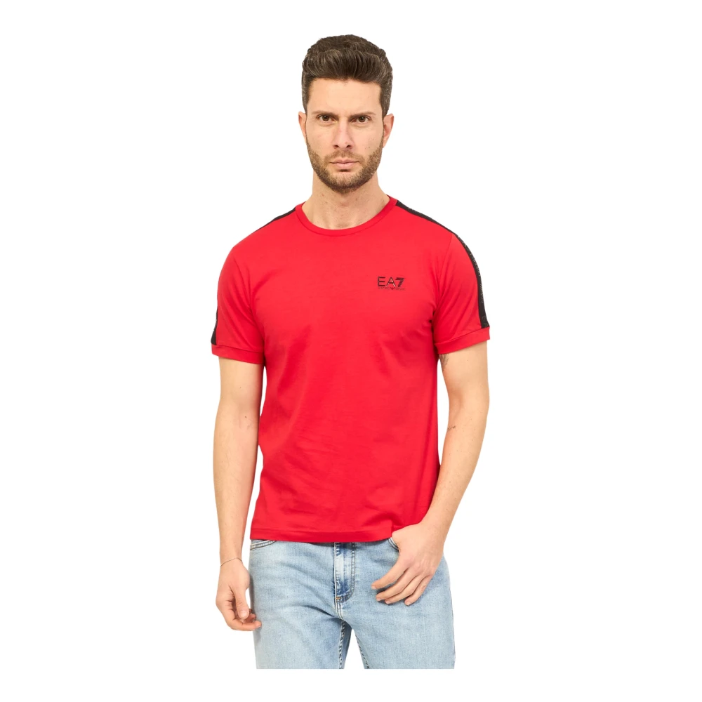 Emporio Armani EA7 T-Shirts Red Heren