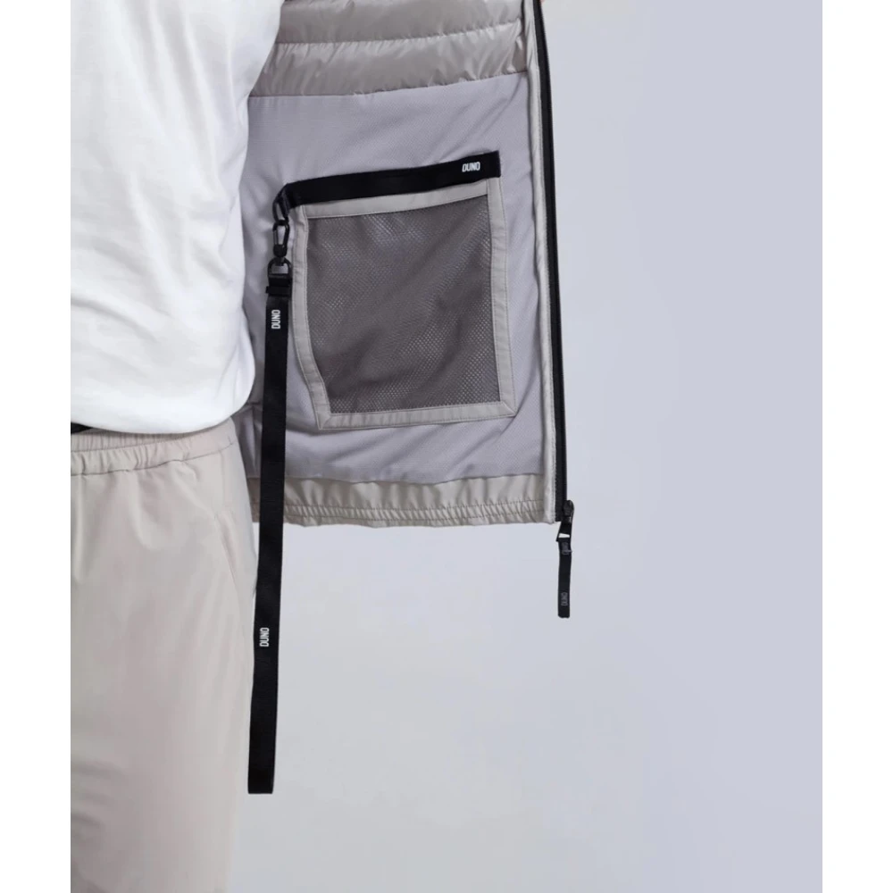 Duno Gewatteerd Ritsvest Camo Stijl Gray Heren