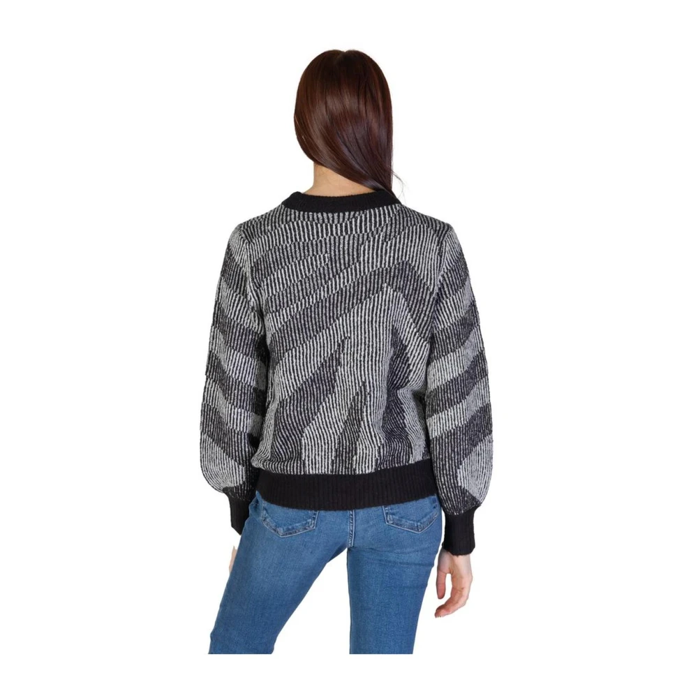 Vila Gezellige Acryl Blend Trui Black Dames