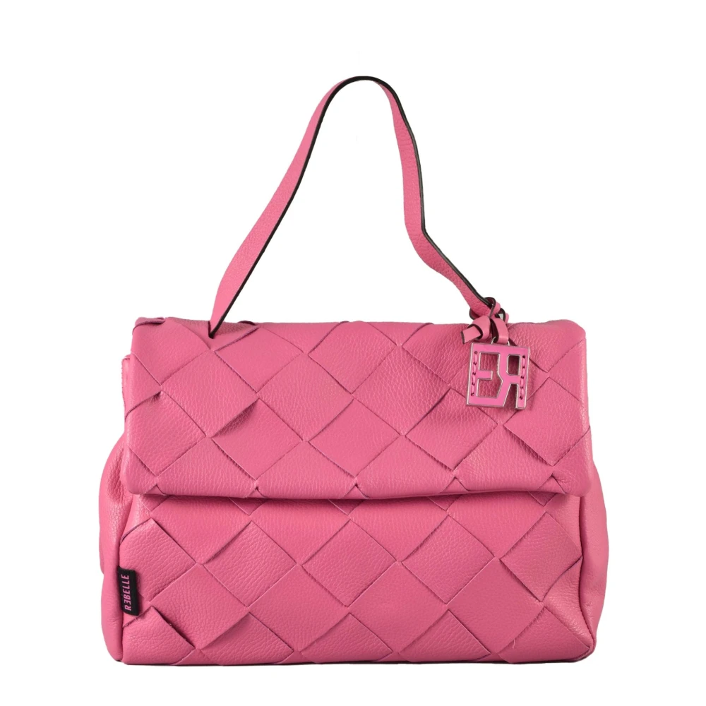 Rebelle Leren Schoudertas Pink Dames
