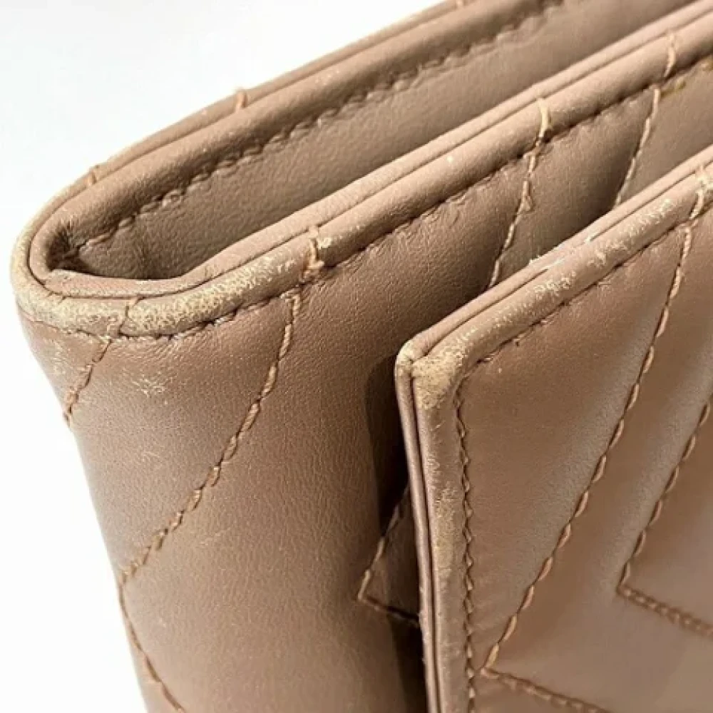 Gucci Vintage Pre-owned Leather wallets Beige Dames