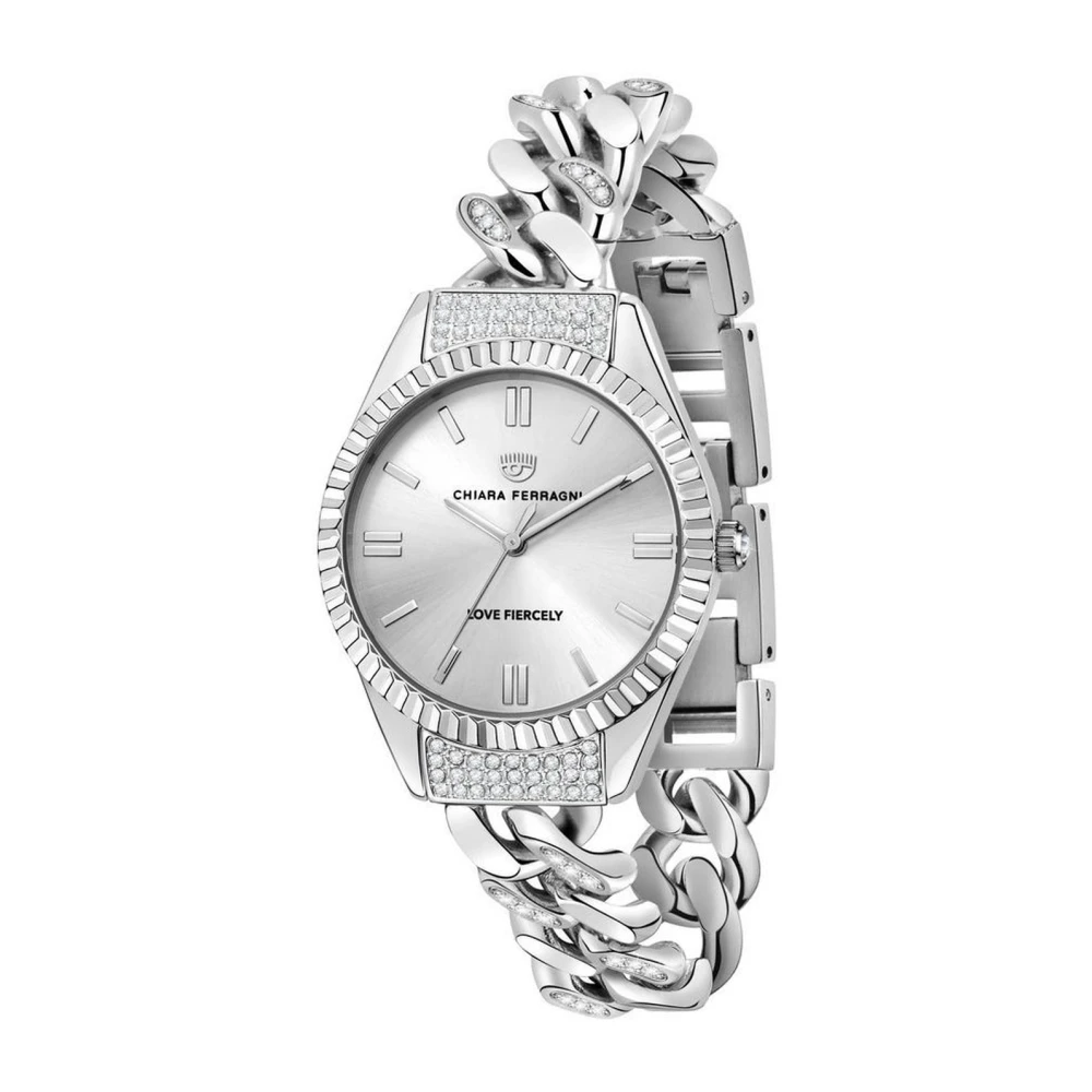 Chiara Ferragni Collection Women's Silver Quartz Analog Stainless Steel Watch